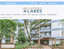 Tablet Screenshot of abbey4lakes.com